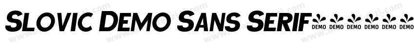Slovic Demo Sans Serif字体转换